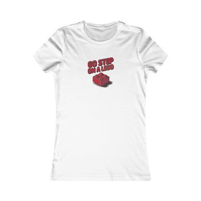Go Step on a LEGO — Red Plastic Brick Retro Women's Tee (Light)