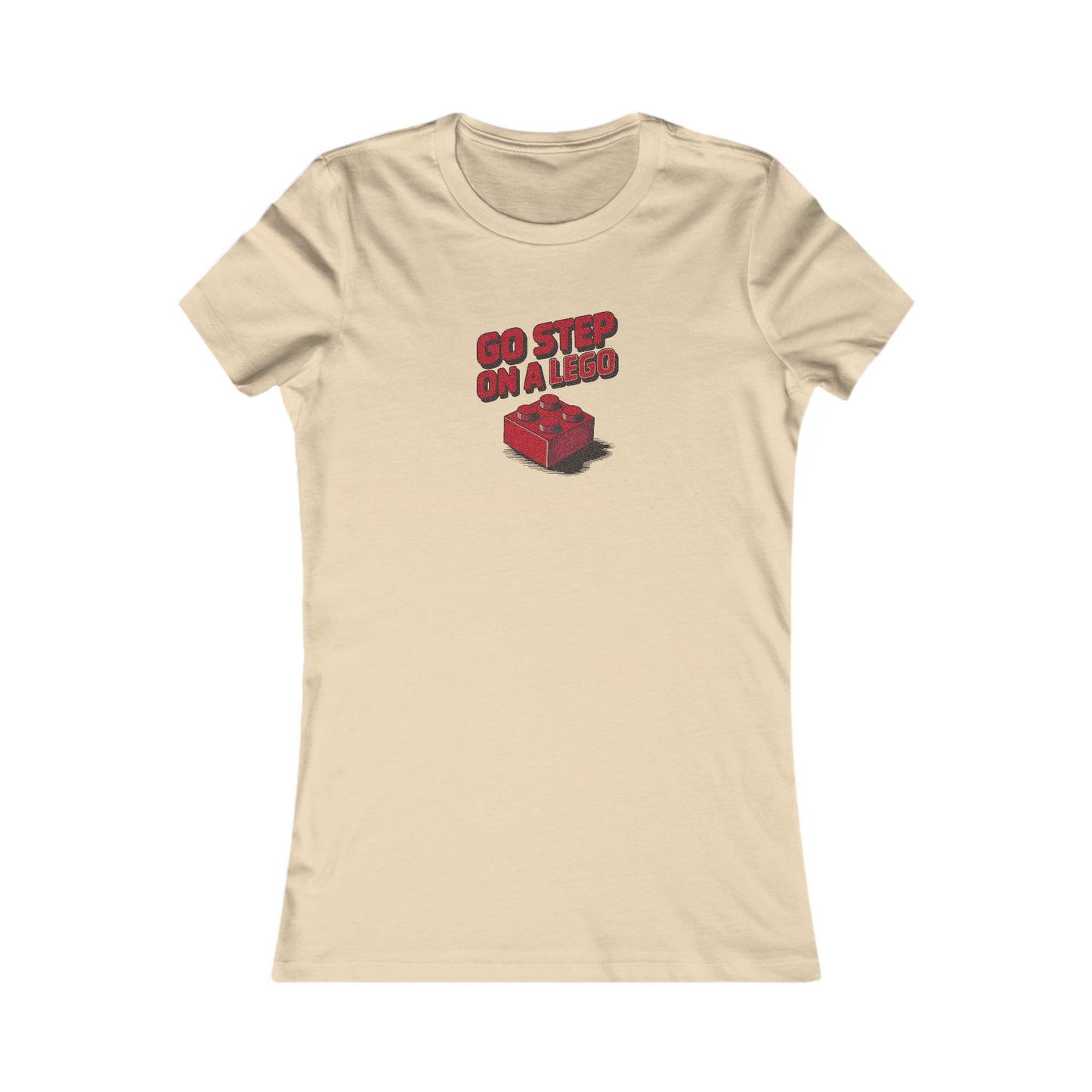Go Step on a LEGO — Red Plastic Brick Retro Women's Tee (Light)