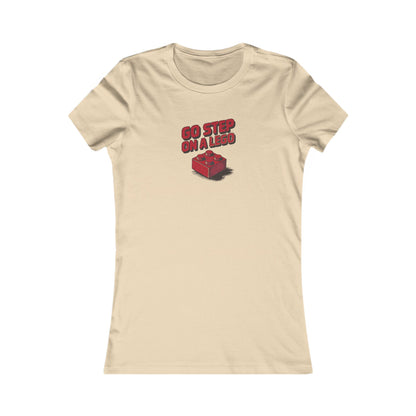 Go Step on a LEGO — Red Plastic Brick Retro Women's Tee (Light)