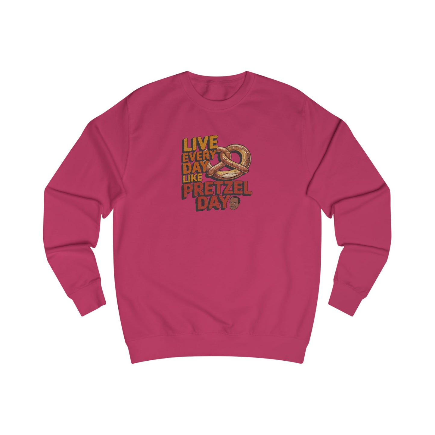 Live Every Day Like Pretzel Day — Stanley Hudson Retro Sweatshirt (Light)