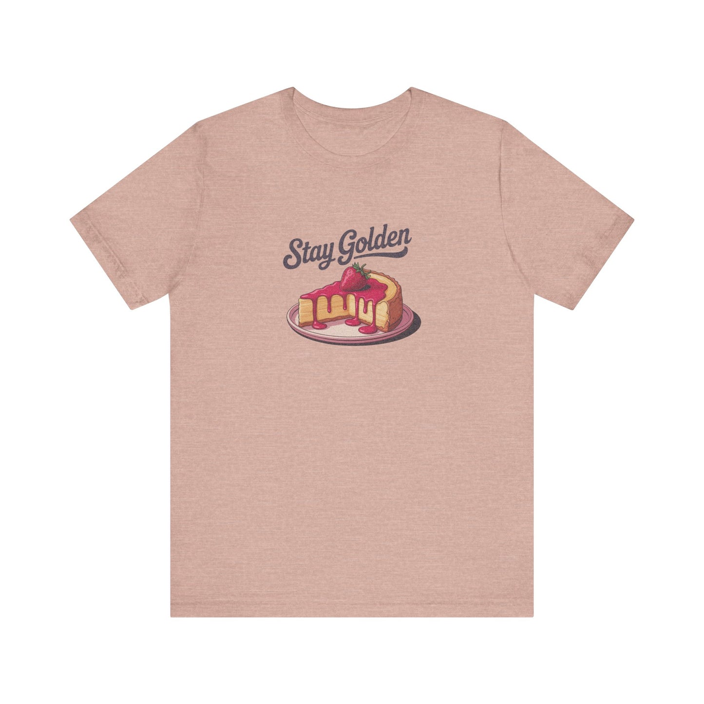 Stay Golden — Retro Cheesecake Graphic Tee (Light)