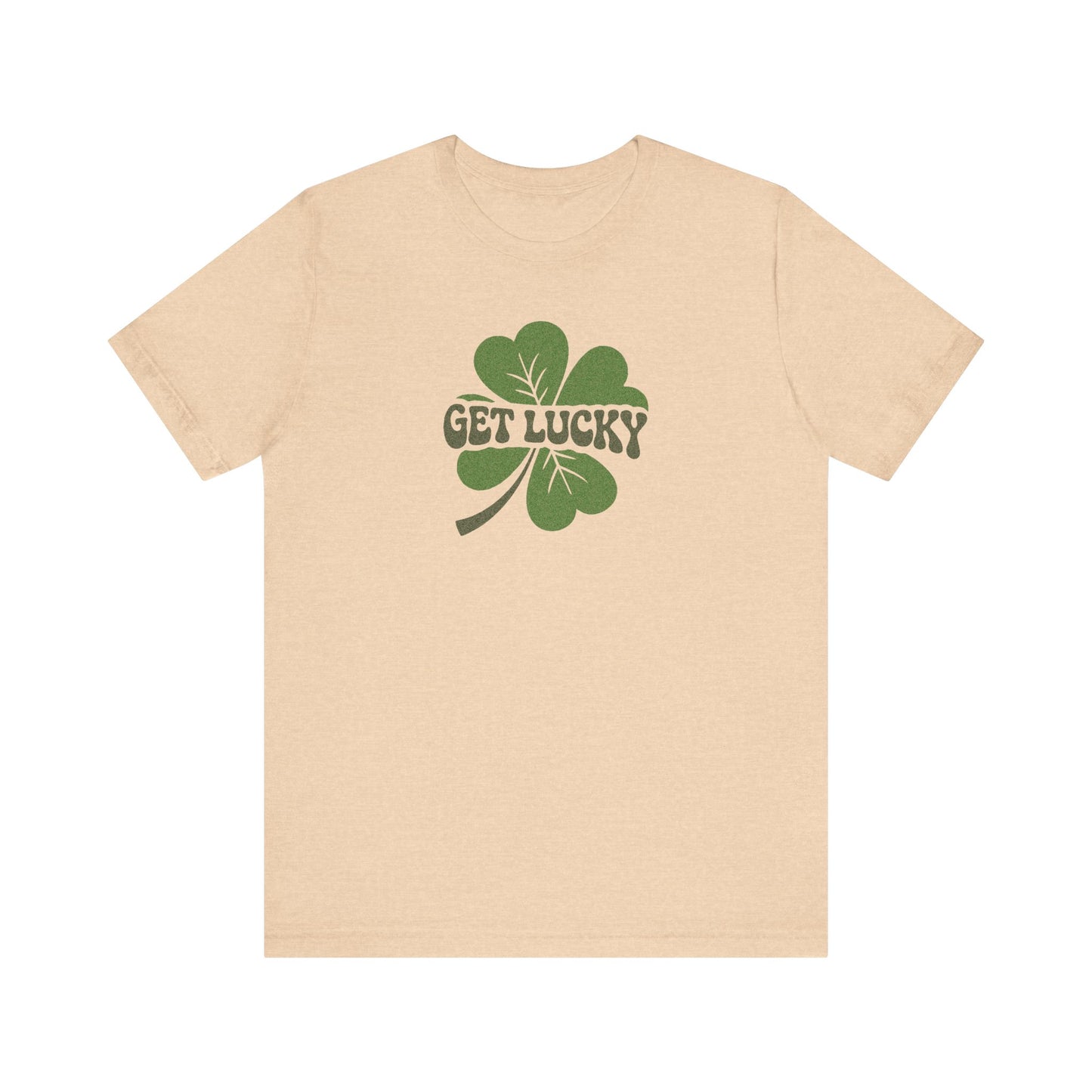 I’m Up All Night to Get Lucky — St. Patrick's Retro Tee (Light)