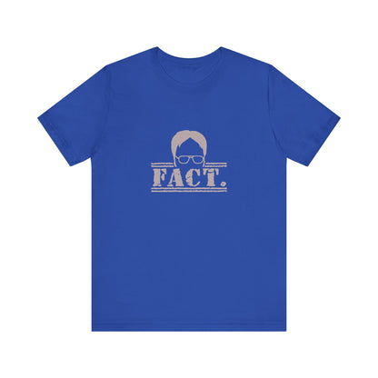 Dwight Schrute FACT. — The Office-Inspired Retro Tee (Dark)