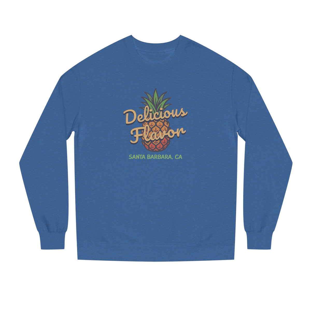 Delicious Flavor — Santa Barbara Pineapple Retro Sweatshirt (Dark)
