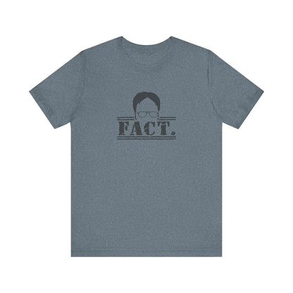 Dwight Schrute FACT. — The Office-Inspired Retro Tee (Light)