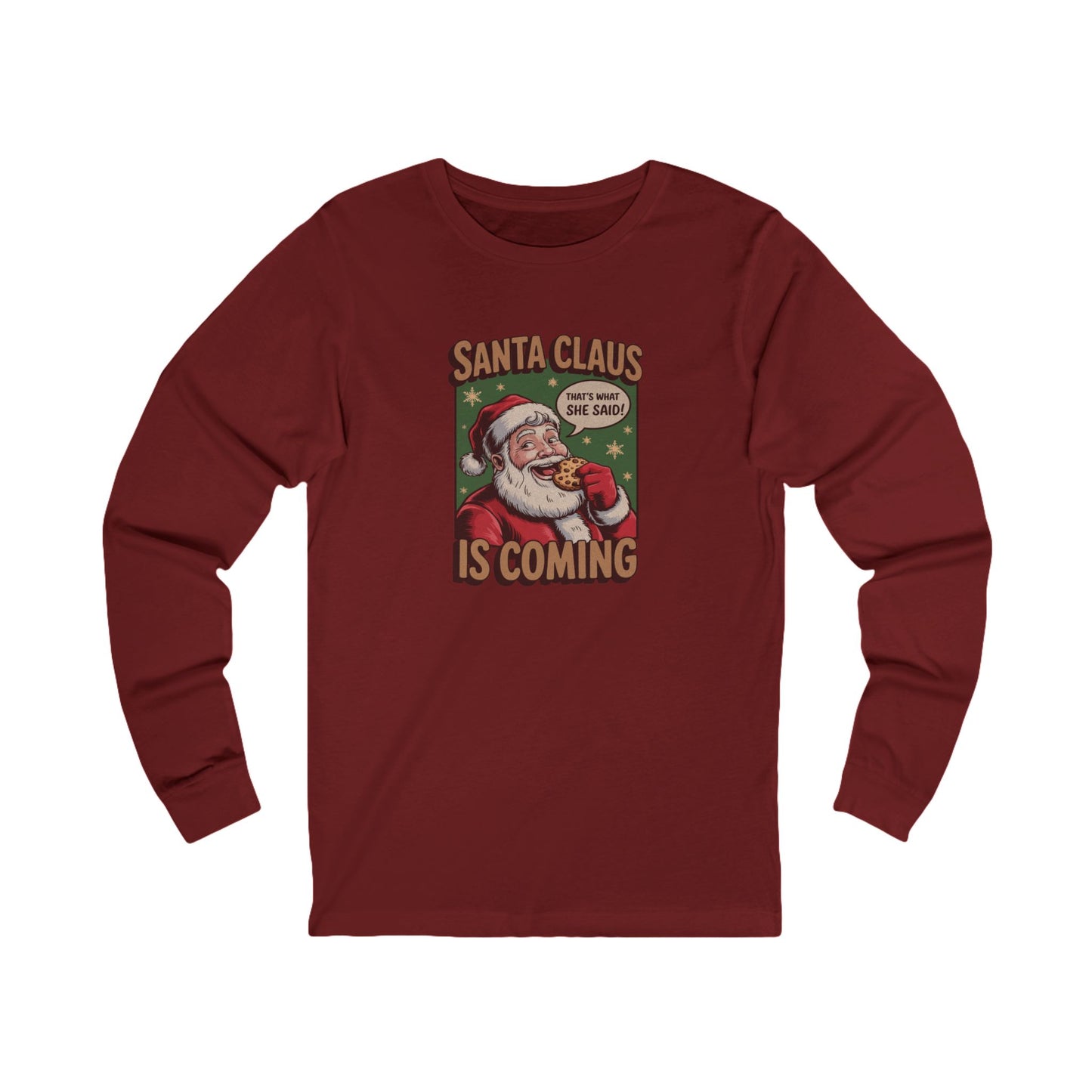 Santa Claus is Coming — Vintage Christmas Long Sleeve (Dark)
