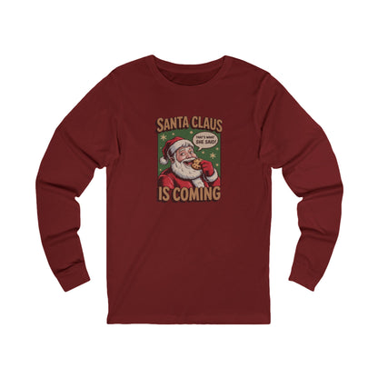 Santa Claus is Coming — Vintage Christmas Long Sleeve (Dark)