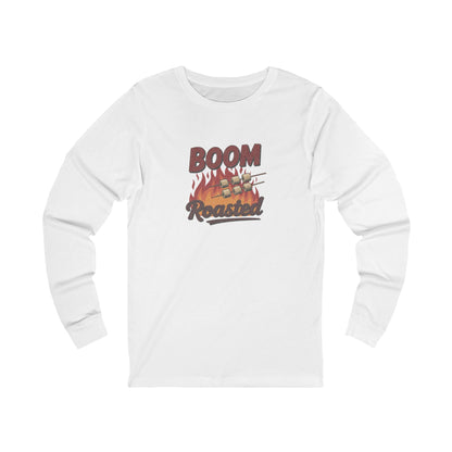 Boom, Roasted — Michael Scott Retro Long Sleeve (Light)