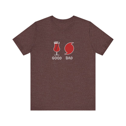 Good Hurricane, Bad Hurricane – Tropical Retro Tee (Dark)
