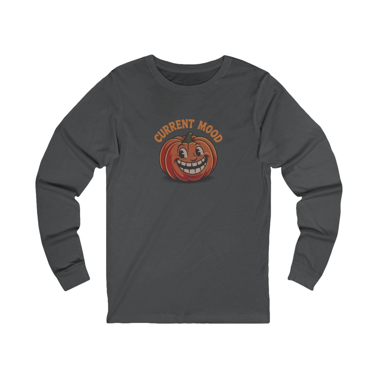 Current Mood (Toothy Jack) — Retro Halloween Long Sleeve (Dark)