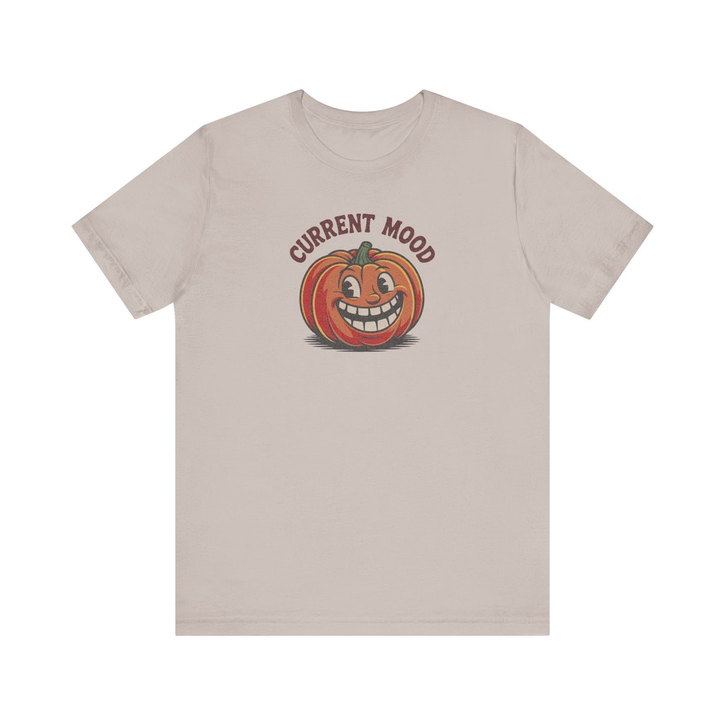 Current Mood (Toothy Jack) — Retro Halloween Tee (Light)