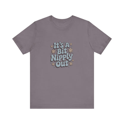 It's a Bit Nipply Out — Christmas Vacation Retro Tee (Dark)
