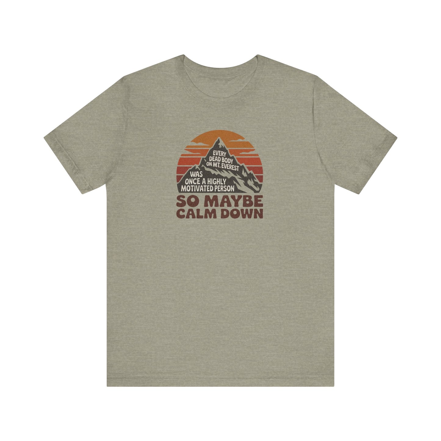 Everything in Moderation (Especially Fitness) – Mount Everest Retro Tee (Light)
