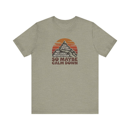 Everything in Moderation (Especially Fitness) – Mount Everest Retro Tee (Light)
