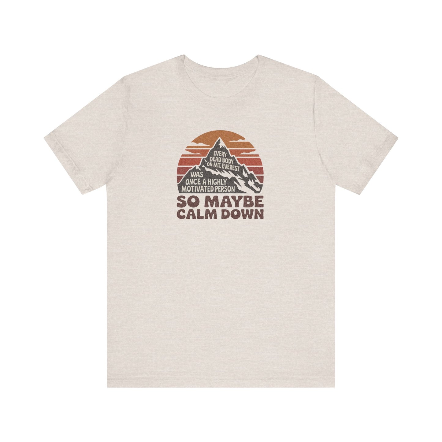 Everything in Moderation (Especially Fitness) – Mount Everest Retro Tee (Light)