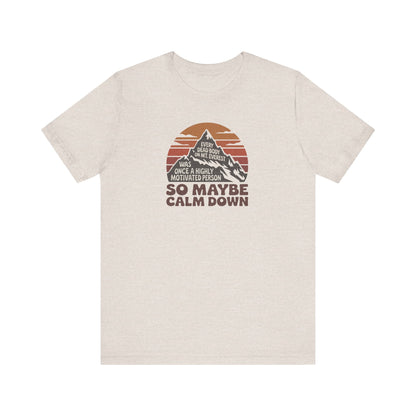 Everything in Moderation (Especially Fitness) – Mount Everest Retro Tee (Light)