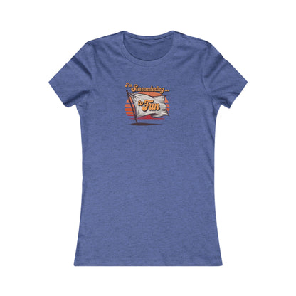 I'm Surrendering to Fun — Fun with Flags Retro Women's Tee (Dark)