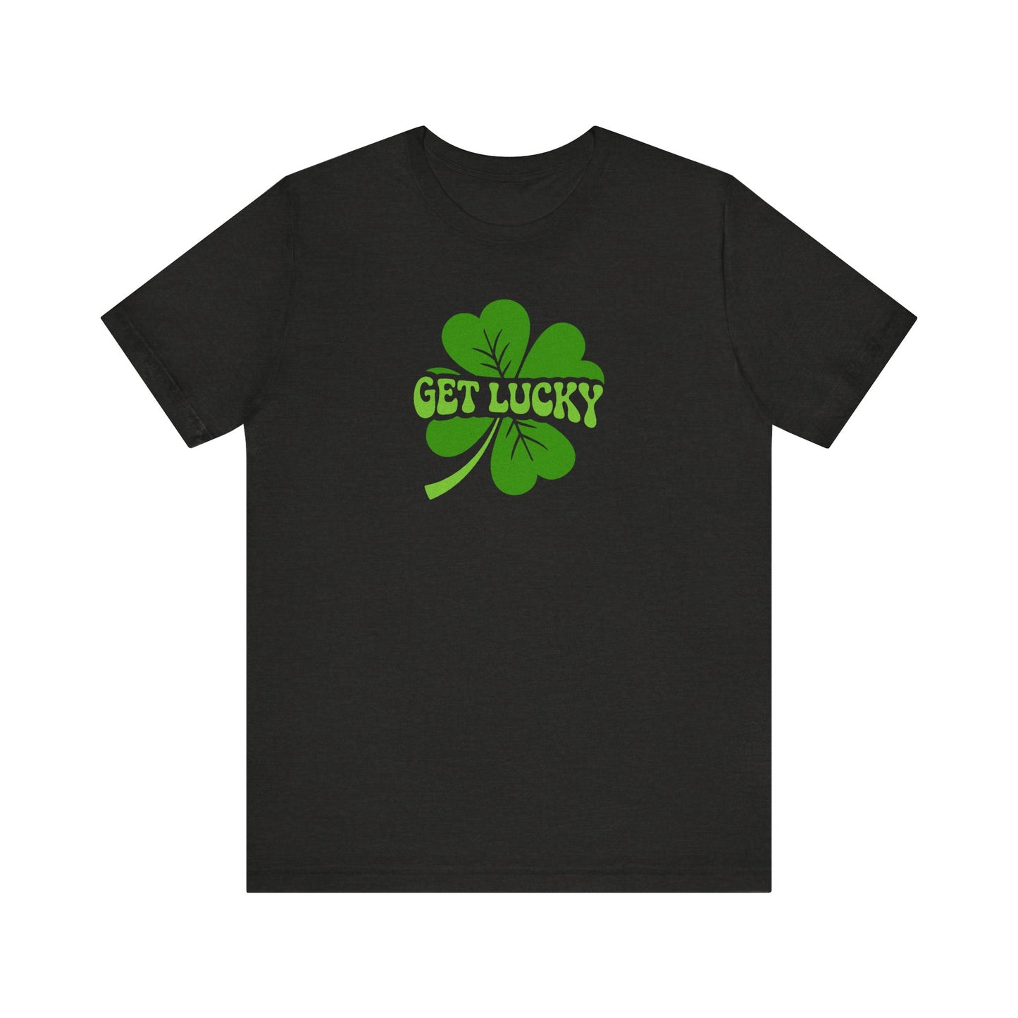I’m Up All Night to Get Lucky — St. Patrick's Retro Tee (Dark)