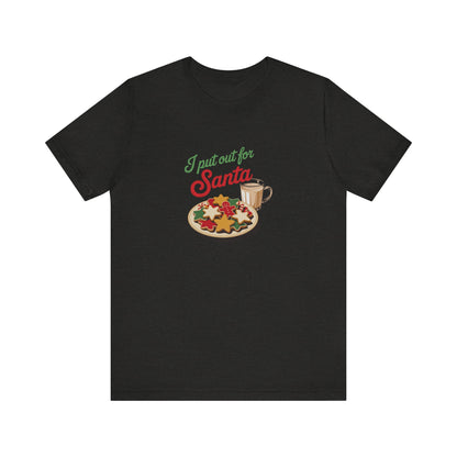 I Put Out for Santa — Retro Christmas Cookies Tee (Dark)