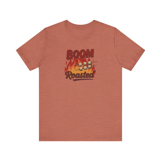 Boom, Roasted — Michael Scott Retro Tee (Light)