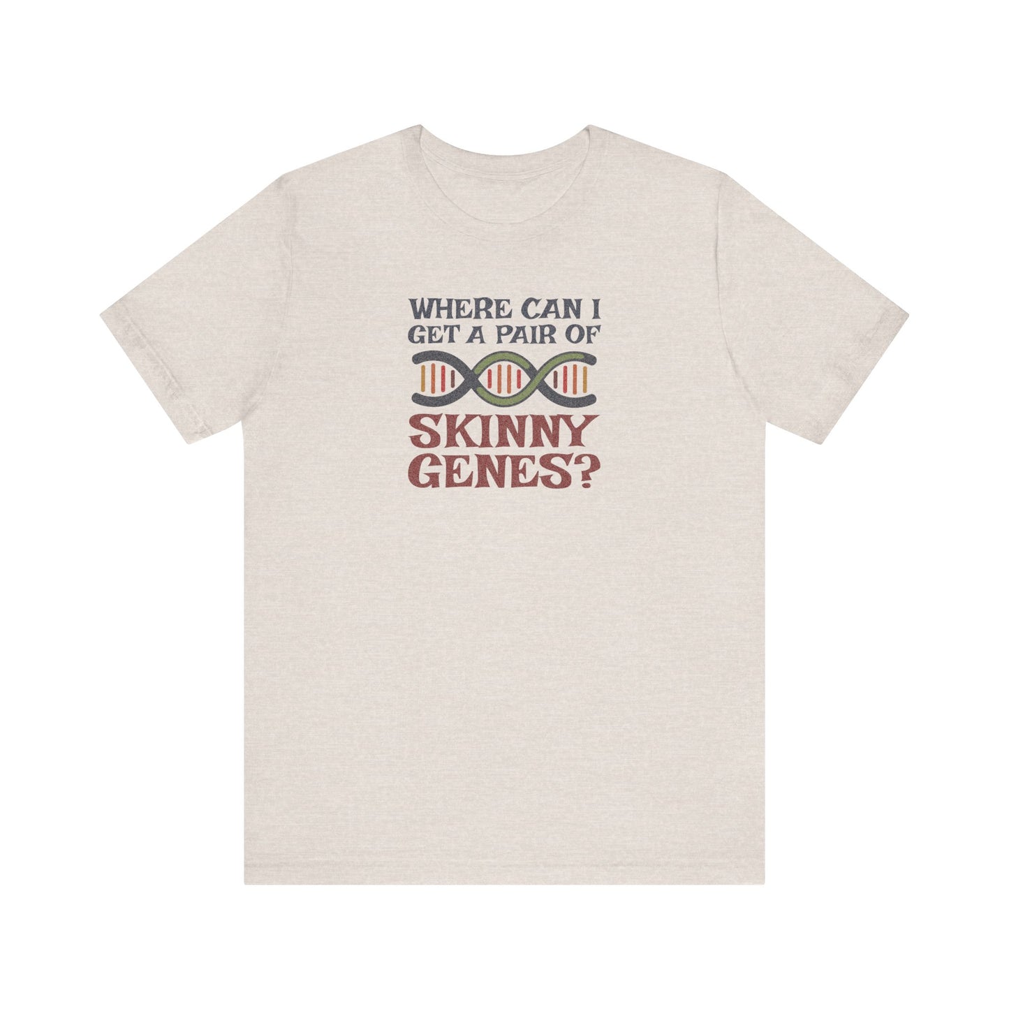 Pair of Skinny Genes (Colorful) — Retro Graphic Tee (Light)