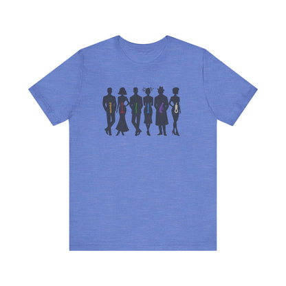 The Usual Suspects, Properly Armed — Clue Retro Tee (Light)