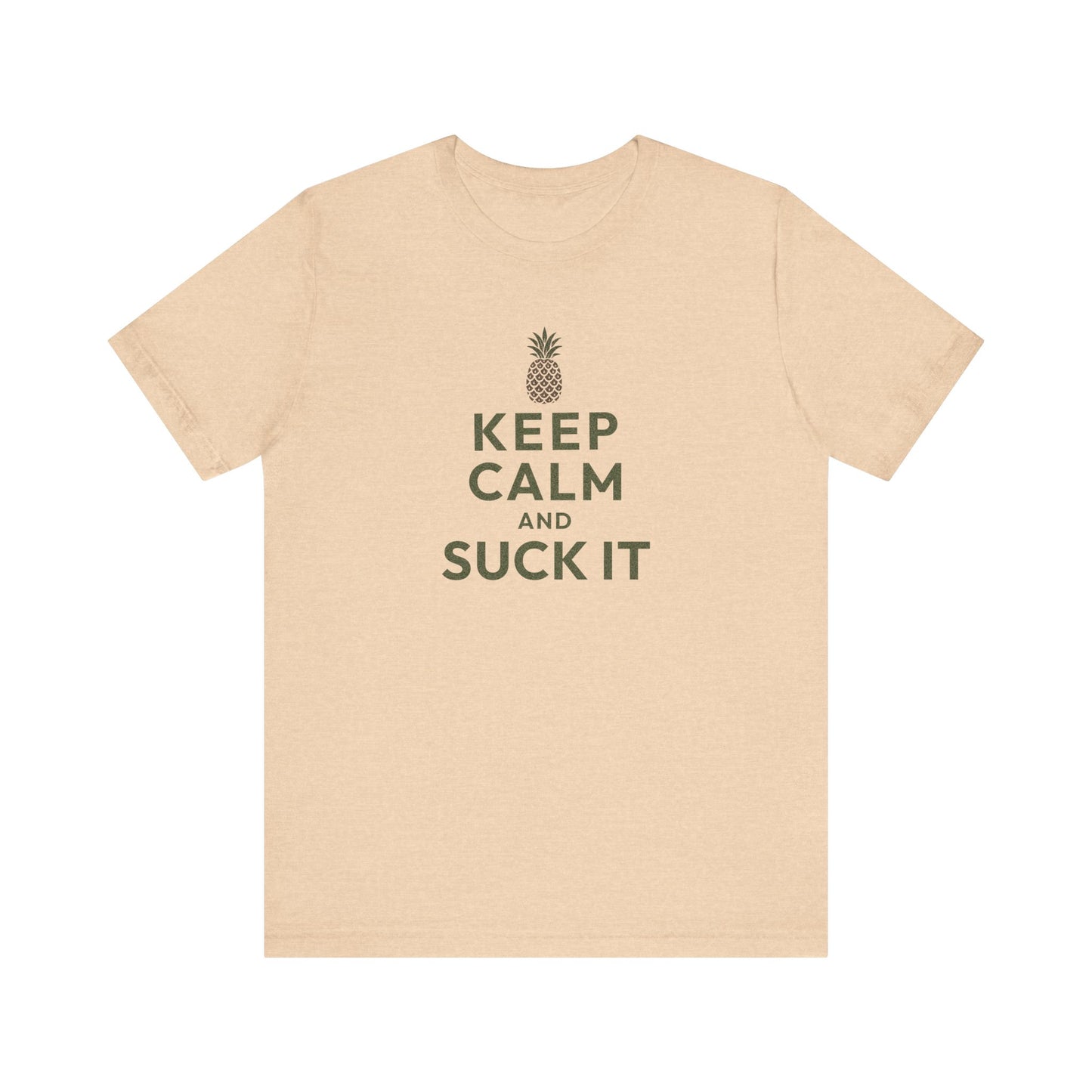 Keep Calm and Suck It — Psych Retro Tee (Light)
