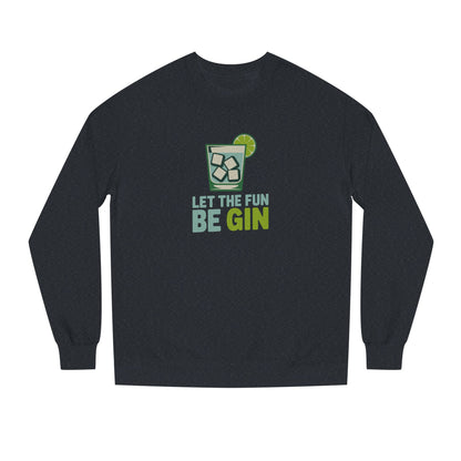 Party Starter: Let the Fun Be Gin – Cocktail Retro Sweatshirt (Dark)