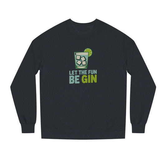 Party Starter: Let the Fun Be Gin – Cocktail Retro Sweatshirt (Dark)