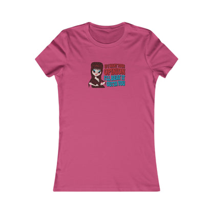 If I Want Your Opinion, I'll Beat It Outta Ya — Elvira Retro Women's Tee (Light)