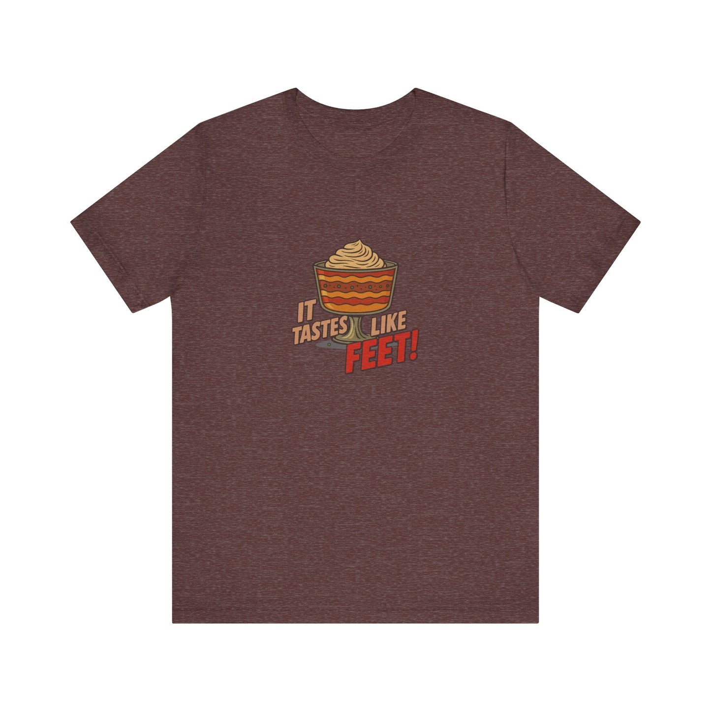 It Tastes Like Feet! — Thanksgiving Trifle Retro Tee (Dark)