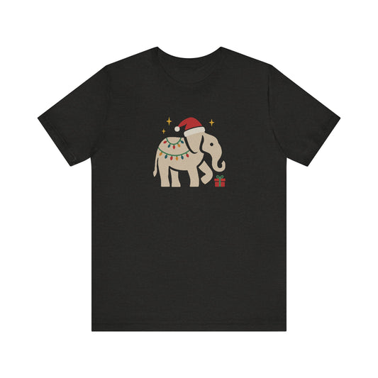White Elephant Season — Retro Christmas Graphic Tee (Dark)