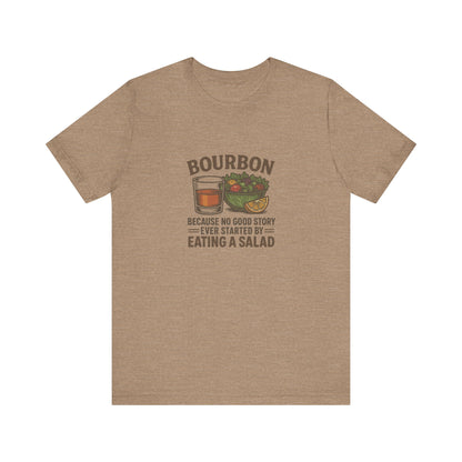 Bourbon > Eating a Salad — Graphic Retro Tee (Light)
