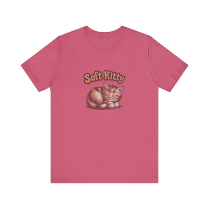 Soft Kitty Sick-Day Lullaby — Big Bang Theory Retro Tee (Light)