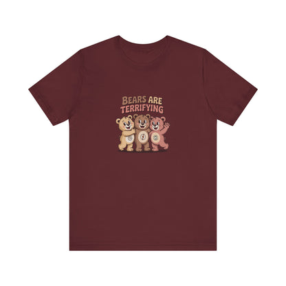 Bears Are Terrifying (Cute Remix) — Retro Tee (Dark)