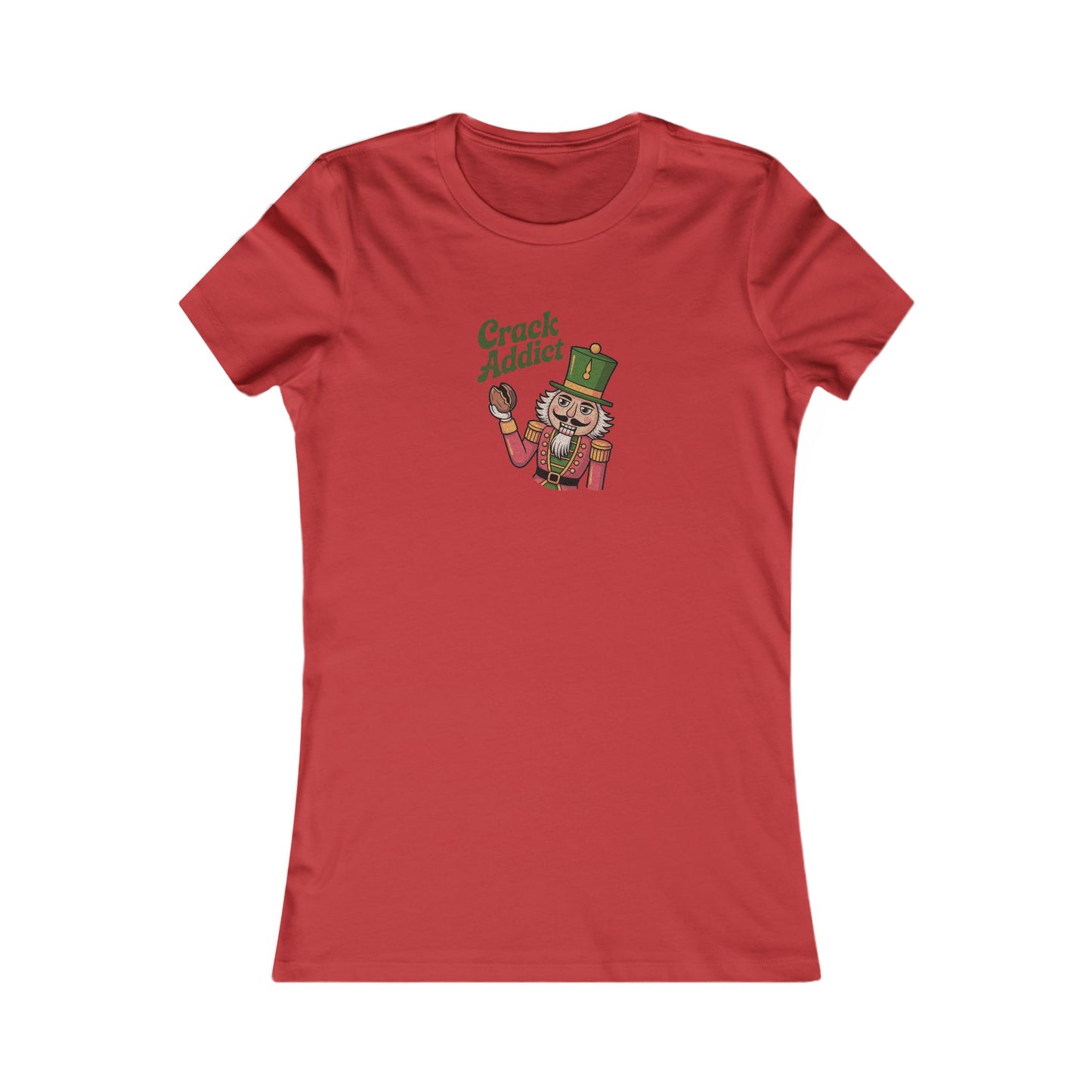 Crack Addict Nutcracker — Vintage Christmas Women's Tee (Light)