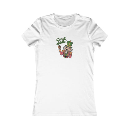 Crack Addict Nutcracker — Vintage Christmas Women's Tee (Light)
