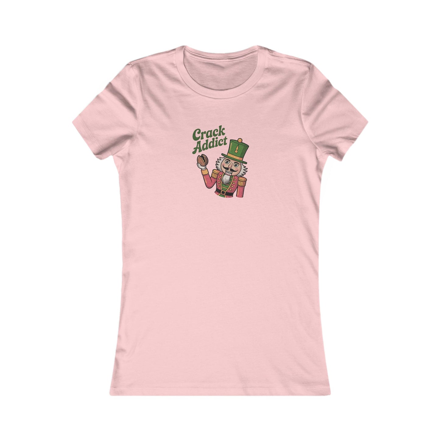 Crack Addict Nutcracker — Vintage Christmas Women's Tee (Light)