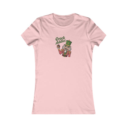 Crack Addict Nutcracker — Vintage Christmas Women's Tee (Light)