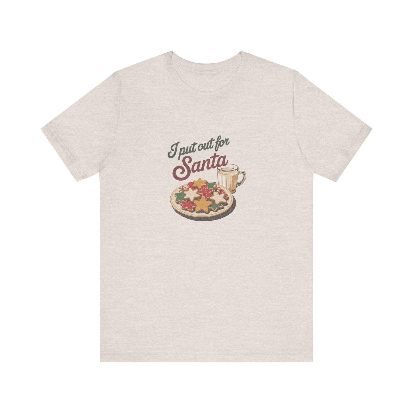 I Put Out for Santa — Retro Christmas Cookies Tee (Light)