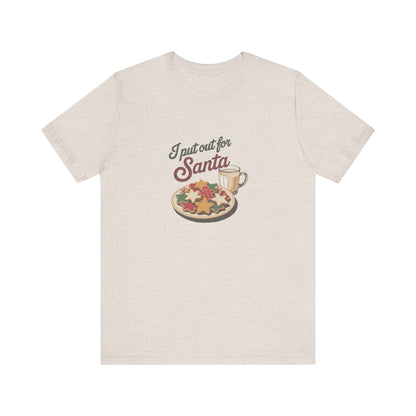 I Put Out for Santa — Retro Christmas Cookies Tee (Light)