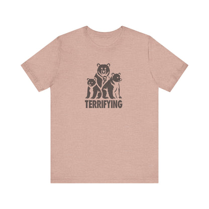 Bears Are Terrifying — Retro Silhouette Tee (Light)