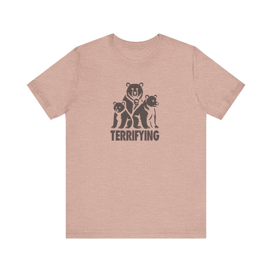 Bears Are Terrifying — Retro Silhouette Tee (Light)