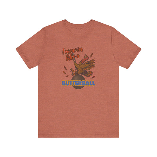 Like a Butterball — Miley Cyrus Thanksgiving Parody Retro Tee (Light)