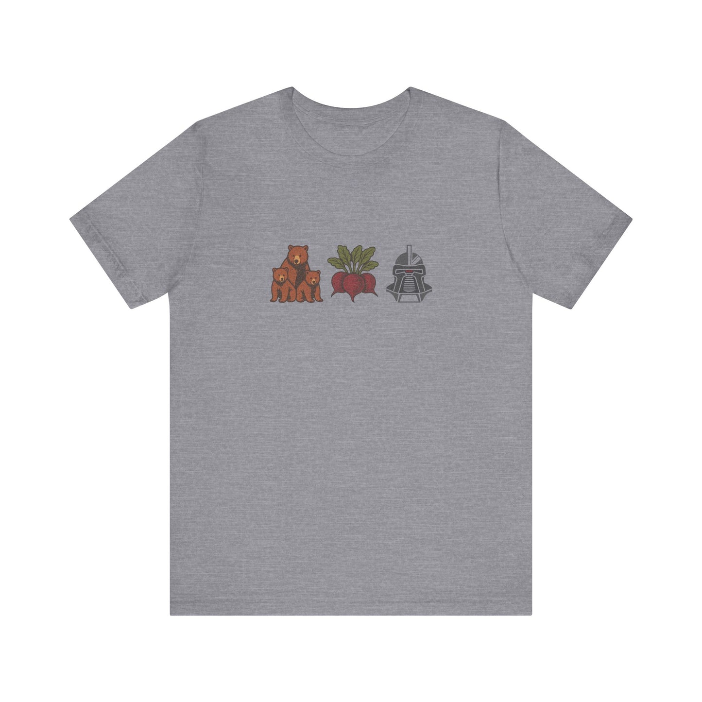 Bears, Beets, Battlestar (Icons) — Retro Tee (Light)