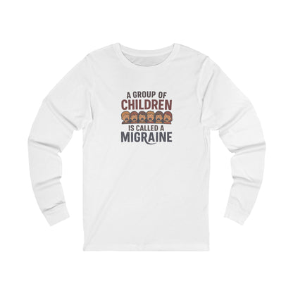 A Group of Children is Called a Migraine — Retro Long Sleeve (Light)