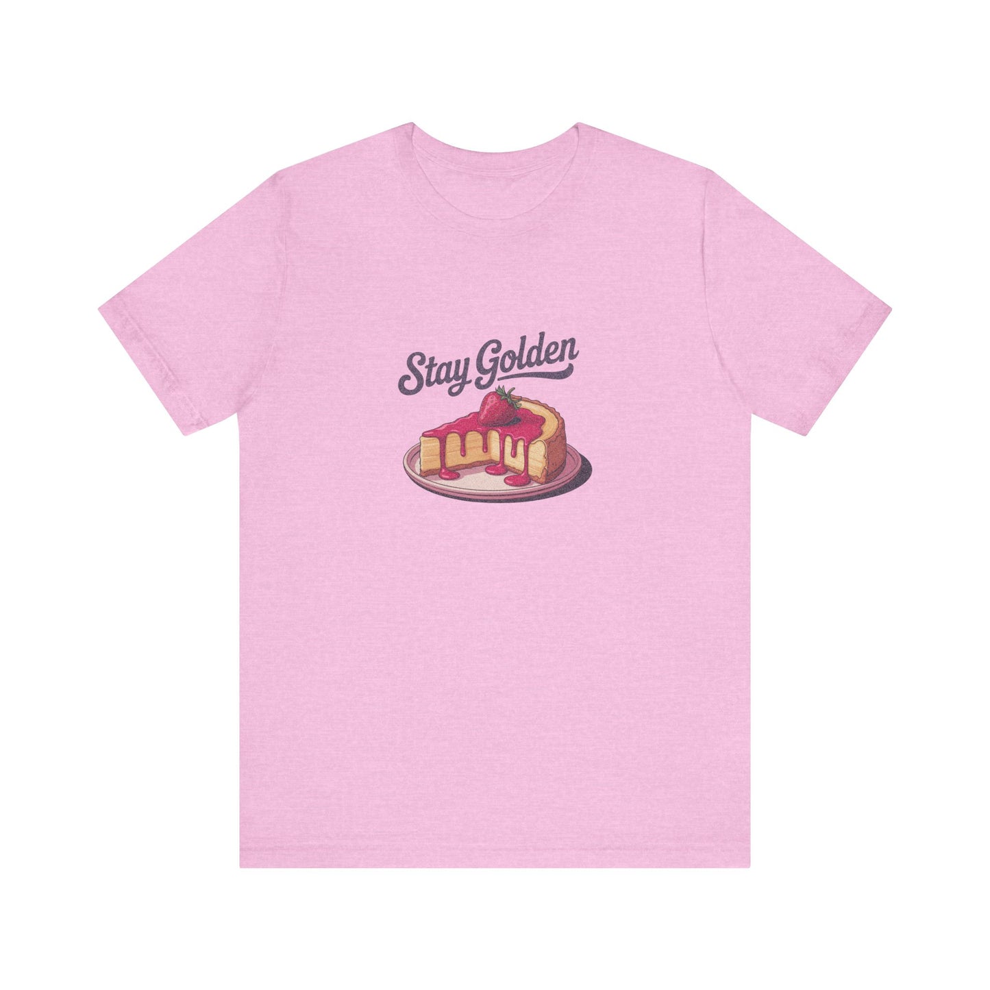 Stay Golden — Retro Cheesecake Graphic Tee (Light)