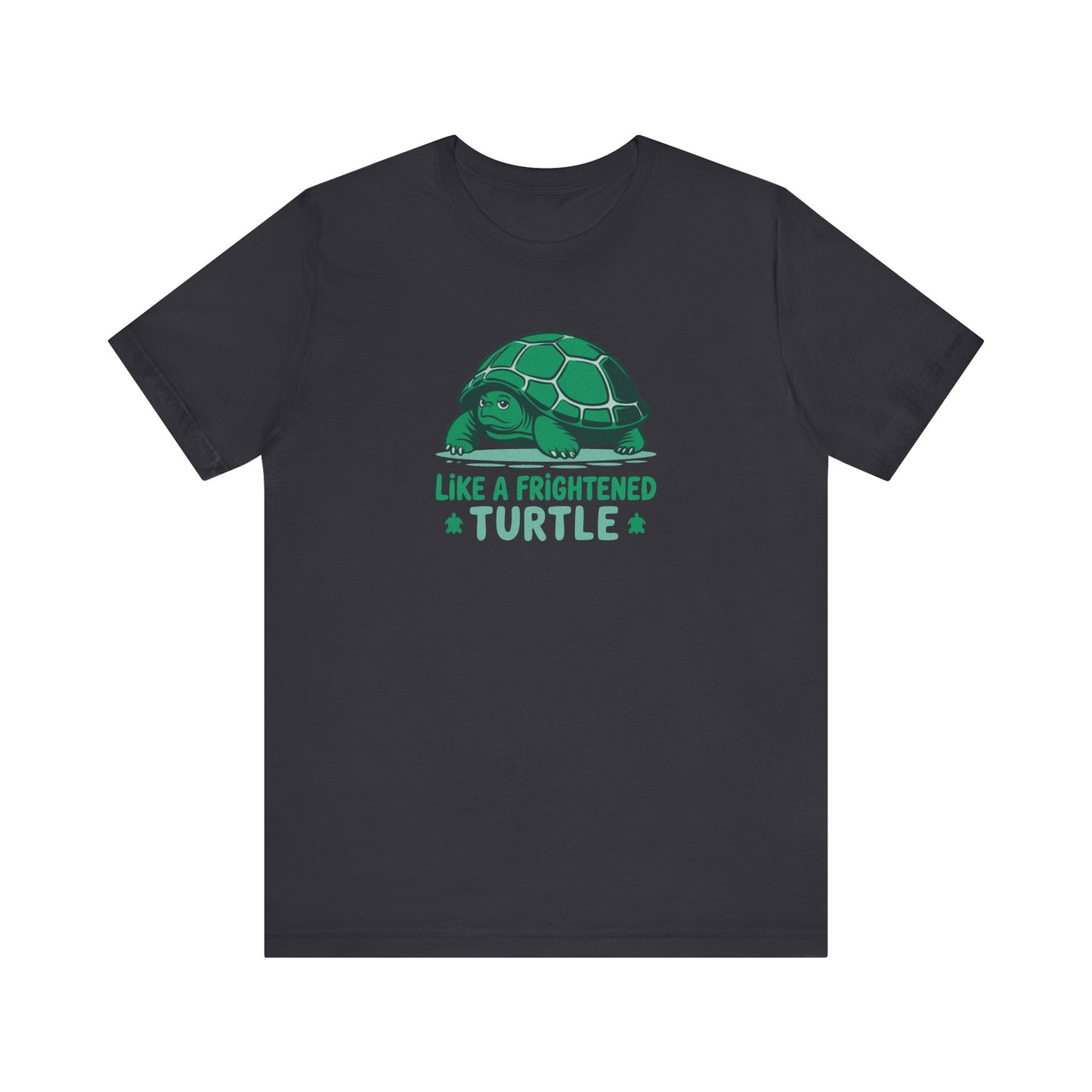 Like a Frightened Turtle — George Costanza Shrinkage Retro Tee (Dark)