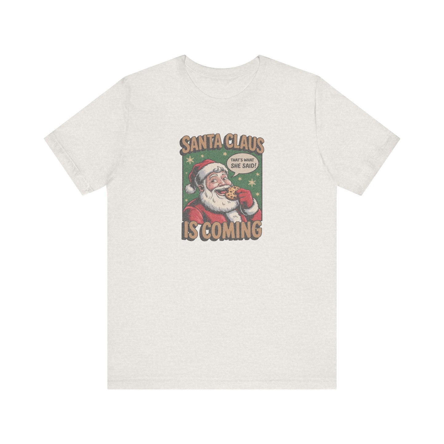Santa Claus is Coming — Vintage Christmas Tee (Light)