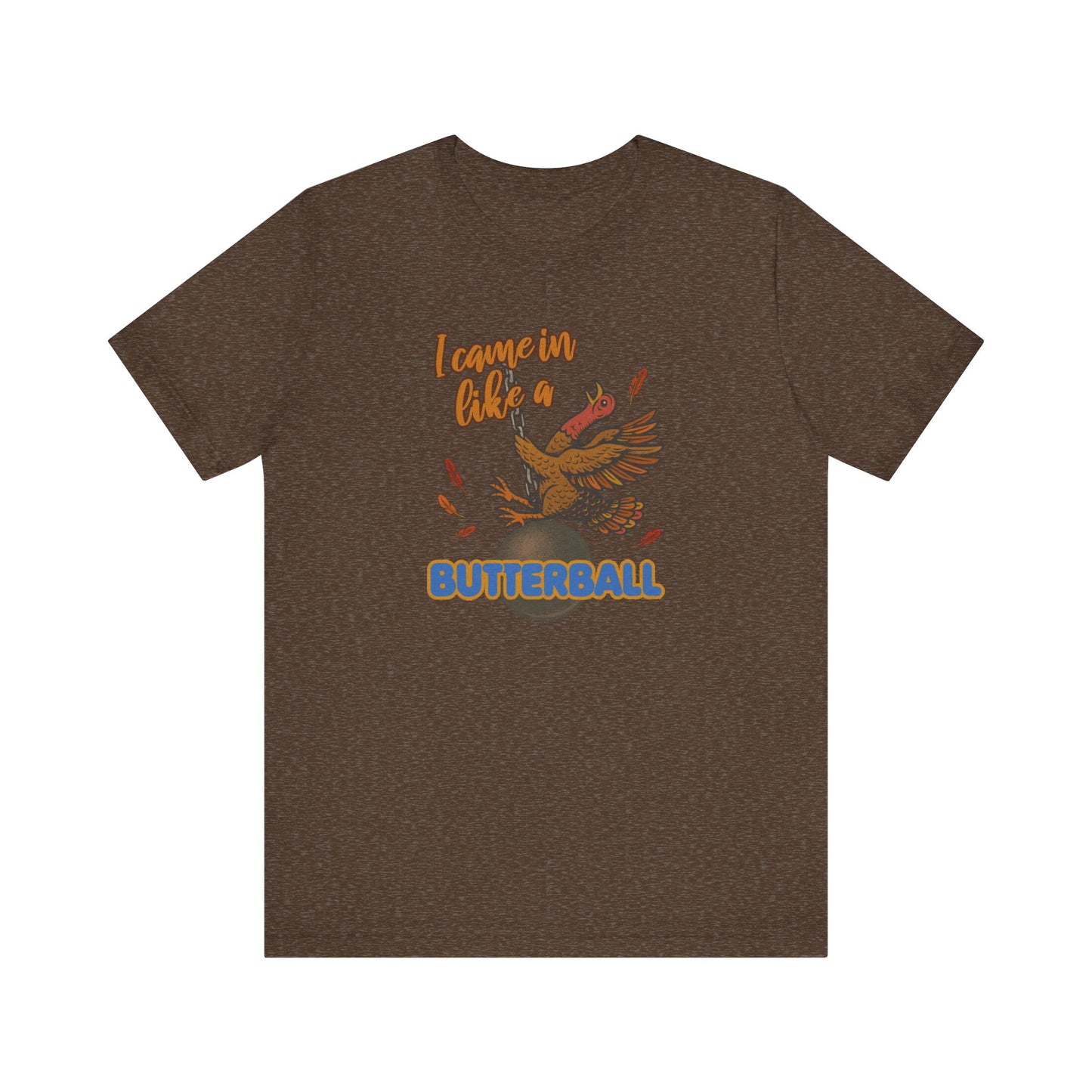 Like a Butterball — Miley Cyrus Thanksgiving Parody Retro Tee (Dark)